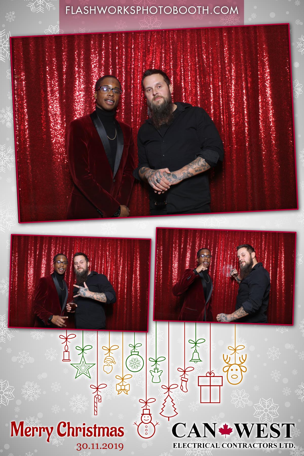 Can West Christmas Party | View more photos from the event at gallery.flashworksphotobooth.com/u/FlashworksPhotoboothInc/Can-West-Christmas-Party